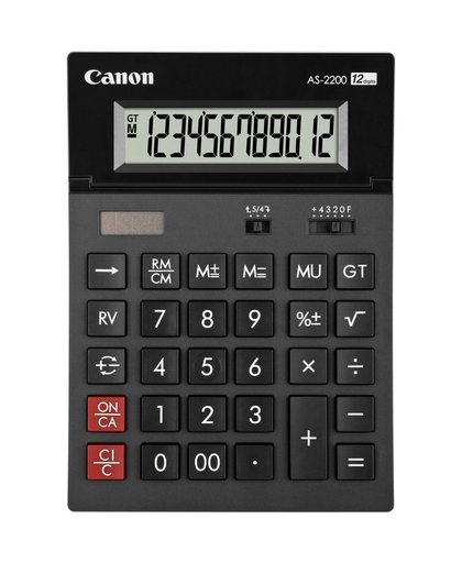 Canon AS-2200 calculator Desktop Rekenmachine met display Zwart