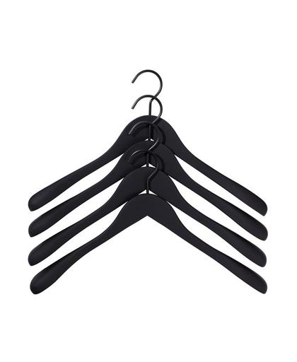 Hay Soft Coat Hanger Slim kapstok kleerhanger Set van 4 Black