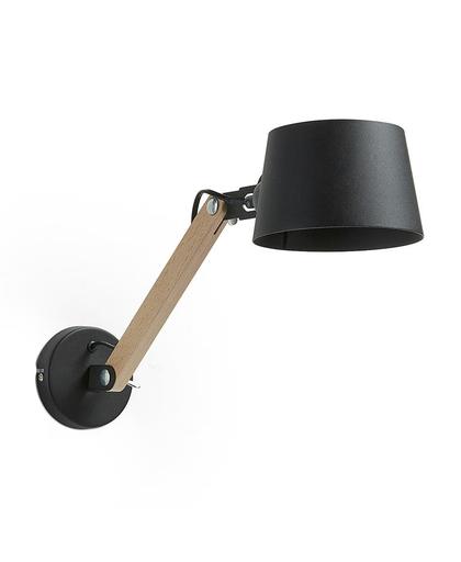 Kave Home MOVE Wandlamp - Metaal - Zwart