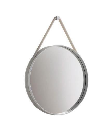 HAY Strap Mirror Spiegel Grijs Ø50 cm