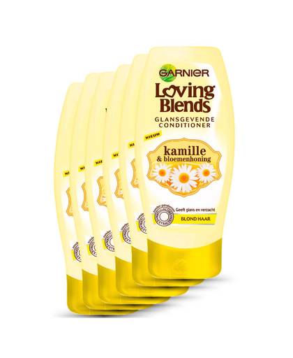 Loving Blends Kamille & Bloemenhoning Crèmespoeling 200 ml - multiverpakking 6 stuks