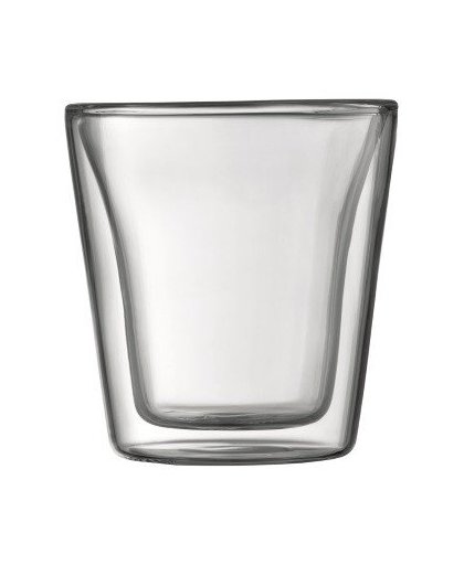 Bodum Canteen dubbelwandige glazen medium - 0,2 liter - set van 2