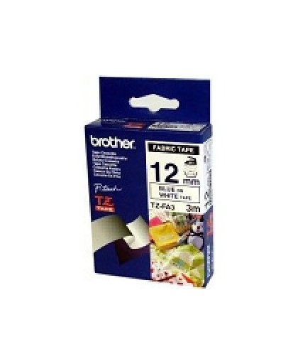 Brother Fabric Labelling Tape - 12mm, Blue/White TZ labelprinter-tape