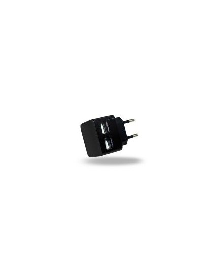 Azuri Thuislader 2 x USB-adapter zwart