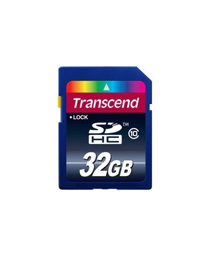Transcend 32GB SDHC Class10 20MB/s lezen 16MB/s Schrijven