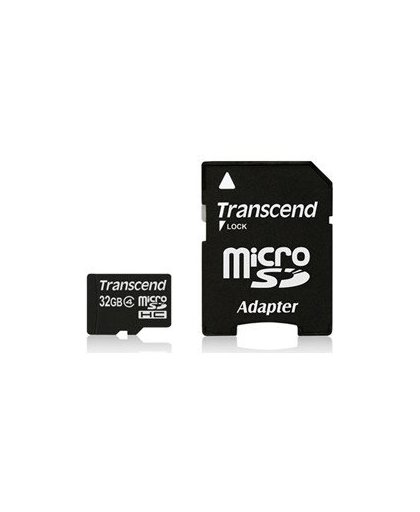 Transcend 32GB microSD SDHC Class4 SD Adapter
