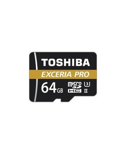 Toshiba Exceria Pro M501 Micro SDHC 64GB flashgeheugen MicroSDHC Klasse 10 UHS-II
