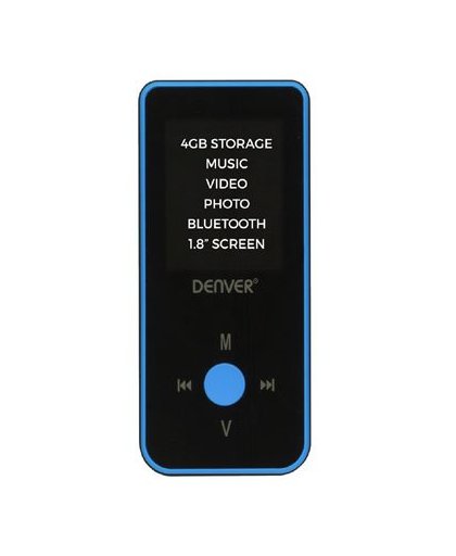 MP4 speler met Bluetooth - 4GB - blauw