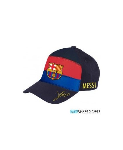 Cap barcelona rood/blauw junior: Messi