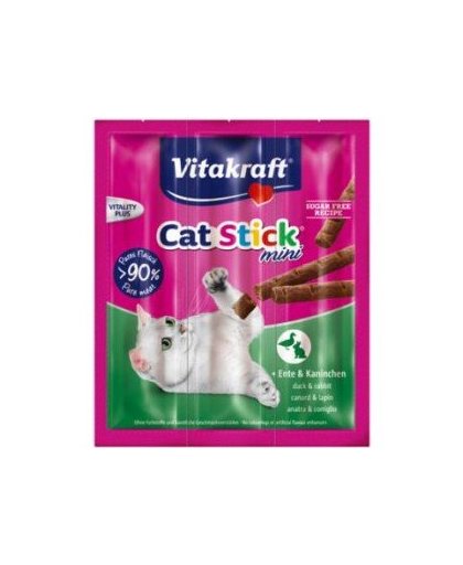 Vitakraft Catsticks Mini Eend/Konijn kattensnoep 3 stuks