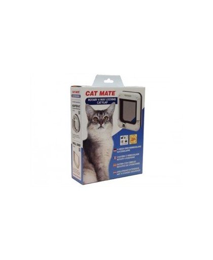 Cat Mate 4-way Rotary Kattenluik 358 Wit Per stuk