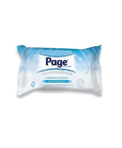 Page vochtig toiletpapier - Cotton Fresh