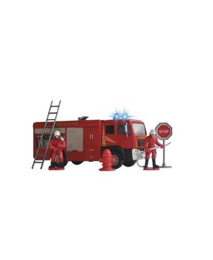 Die Cast Brandweerwagen met figuren, licht en geluid