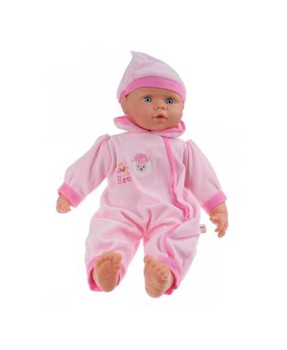 Toi-toys babypop met kledingset roze 42 cm