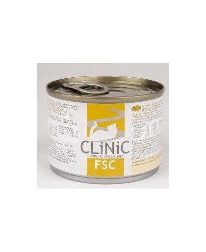 Clinic FSC (blaasgruis) blikvoer kattenvoer 1 tray kip (24 blikjes)