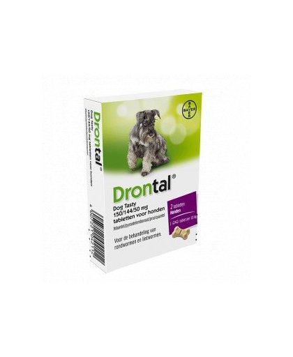 Drontal Dog Flavour ontwormingsmiddel 6 Tabletten