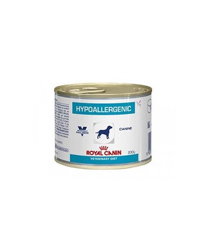 Royal Canin Veterinary Diet Hypoallergenic 200 gram blik hondenvoer 1 tray (12 blikken)