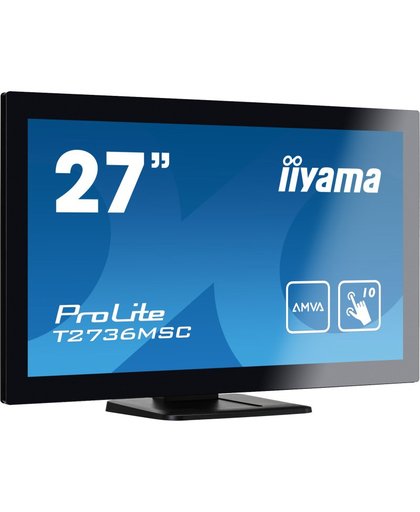 iiyama ProLite T2736MSC-B1 touch screen-monitor 68,6 cm (27") 1920 x 1080 Pixels Zwart Multi-touch