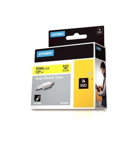 DYMO 18056 labelprinter-tape Zwart op geel