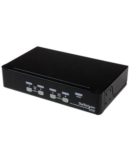 StarTech.com 4-poort 1U-Rack USB met OSD KVM-switch