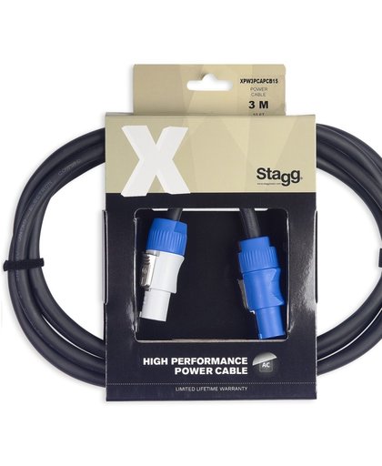Stagg XPW3PCAPCB15 powerCON A-B 3m stroomkabel