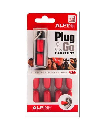Alpine: Plug & Go Earplugs / Oordoppen - Rood