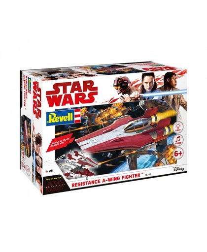 Revell 1/44 Resistance A-Wing Fighter, Red - Build and Play