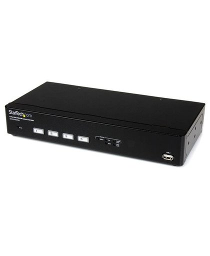 StarTech.com 4-poorts USB DVI met DDM-snelschakeltechnologie en kabels KVM-switch