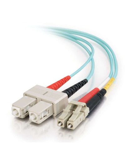 C2G 85516 5m SC SC OFNR Turkoois Glasvezel kabel