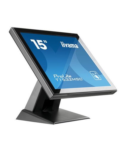 iiyama ProLite T1532MSC-B5X touch screen-monitor 38,1 cm (15") 1024 x 768 Pixels Zwart Multi-touch
