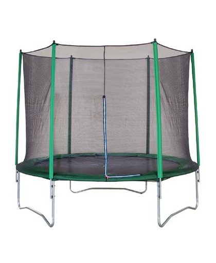 Game on Sport Megajump trampoline met veiligheidsnet rond - 366 cm - groen