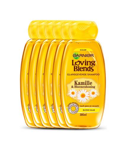 Loving Blends Kamille & Bloemenhoning Shampoo 300 ml - multiverpakking 6 stuks