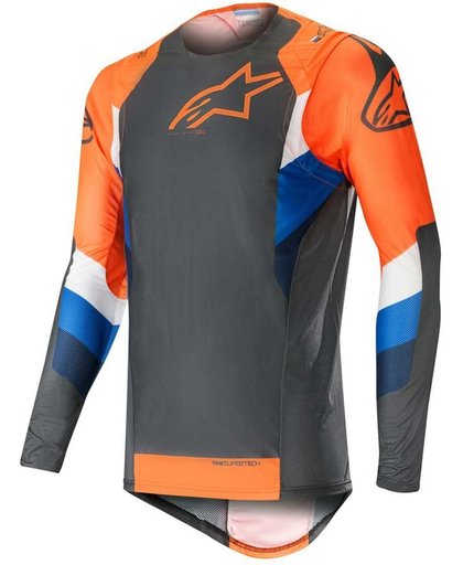 Alpinestars Crossshirt Supertech Anthracite/Fluor Orange-XL