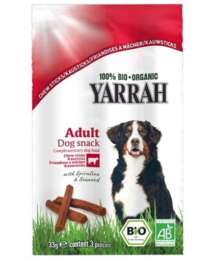 Yarrah Biologische Hondensnack Kauwstick - 33 gr