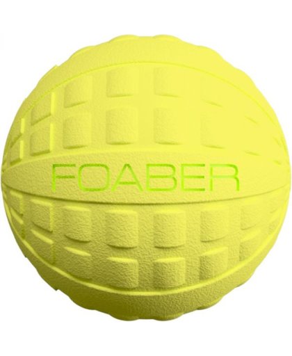 Foaber bounce bal foam / rubber groen 6,5x6,5x6,5 cm