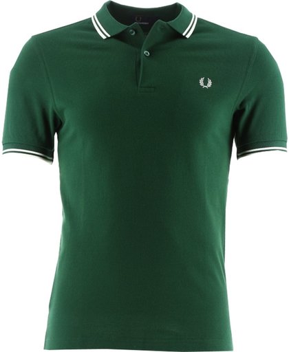 Fred Perry - Slim Fit Twin Tipped Shirt Piqué - Heren - maat L