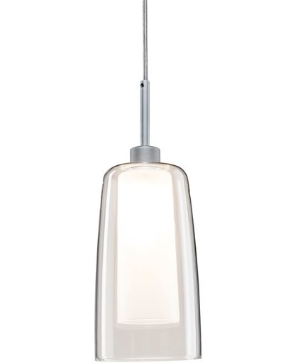 URail Systems LED Pendulum Arido 1x3W chroom mat/helder/satijn 230V glas 95360