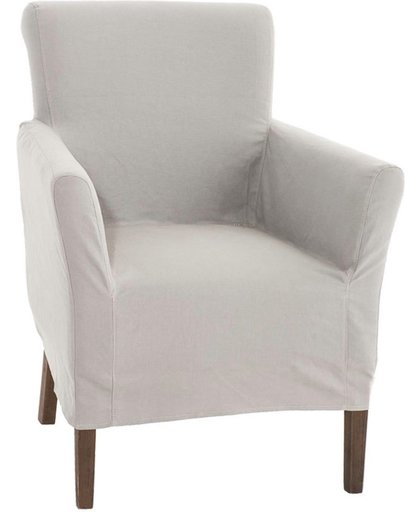 Clp Zetel VIVIAN - fauteuil met afneembare hoes en armleuning, stof - grijs