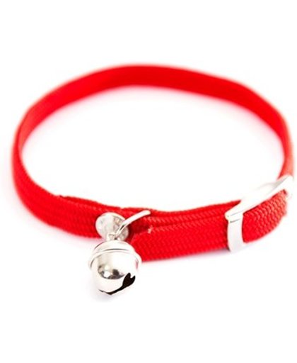 Martin Sellier Halsband kat elastisch nylon rood 30 X 1 CM