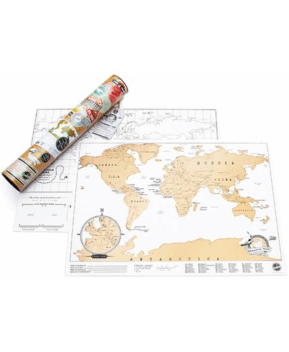 Kras Wereldkaart - Scratch Map Travel - Reiseditie