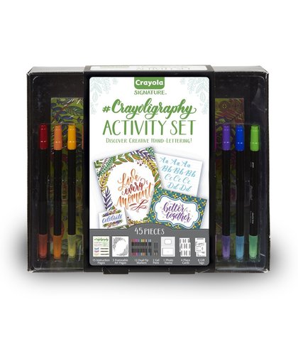 Crayoligraphy – Crayola Kalligrafie set 45-delig met instructies
