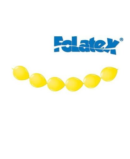Ballonnenslinger knoopballonnen - 3 meter - geel