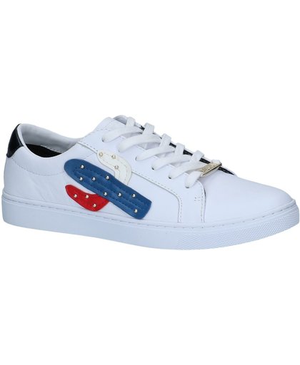 Tommy Hilfiger - Emblish Essential Sneaker - Sneaker laag gekleed - Dames - Maat 39 - Wit - 100 -White Leather