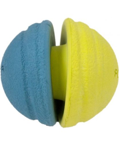 Foaber split bal blauw / groen 6x6x6 cm