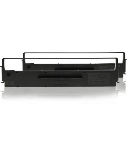 EPSON SIDM Black Ribbon Cartridge for LQ-300 / + / +II / 570 / + / 580 / 8xx Dualpack C13S015613