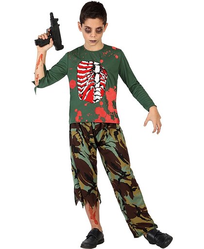 Zombie soldaat kostuum voor kinderen - Verkleedkleding