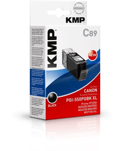 KMP Canon PGI-550PGBK XL   comp. black C89