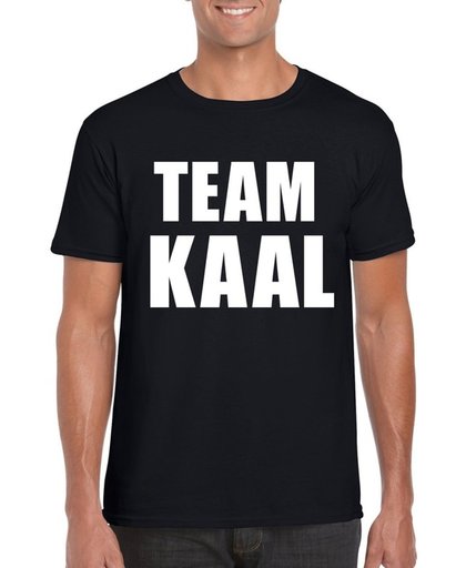 Zwart team kaal t-shirt voor heren 2XL