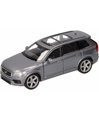 Speelgoed grijze Volvo XC 90 2015 auto 16 cm