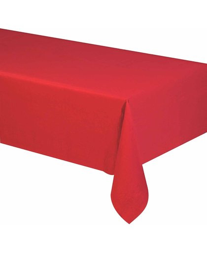 Rode papieren tafelkleed - Feestdecoratievoorwerp